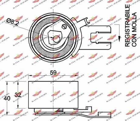 Autokit 03.80475 - Rullo tenditore, Cinghia dentata autozon.pro