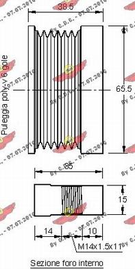 Autokit 03.80569 - Puleggia cinghia, Alternatore autozon.pro