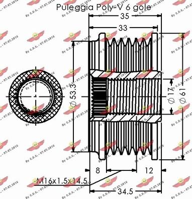 Autokit 03.80519 - Puleggia cinghia, Alternatore autozon.pro