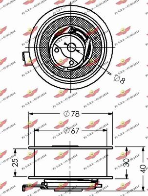 Autokit 03.80511 - Rullo tenditore, Cinghia dentata autozon.pro