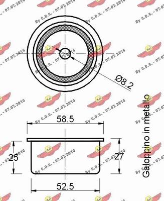 Autokit 03.80513 - Galoppino / Guidacinghia, Cinghia dentata autozon.pro