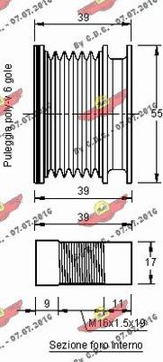 Autokit 03.80579 - Puleggia cinghia, Alternatore autozon.pro