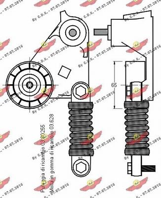 Autokit 03.80574 - Tendicinghia, Cinghia Poly-V autozon.pro