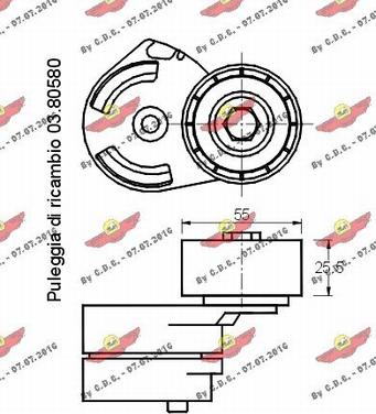 Autokit 03.80571 - Tendicinghia, Cinghia Poly-V autozon.pro