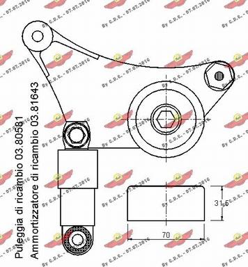 Autokit 03.80573 - Tendicinghia, Cinghia Poly-V autozon.pro