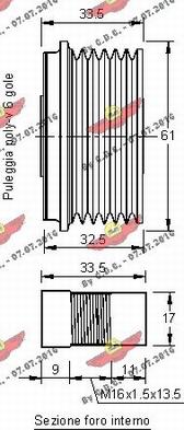 Autokit 03.80644 - Puleggia cinghia, Alternatore autozon.pro