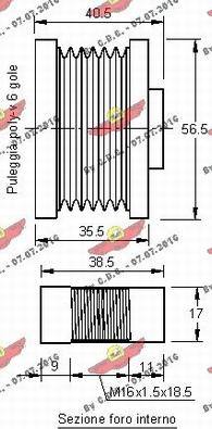 Autokit 03.80655 - Puleggia cinghia, Alternatore autozon.pro