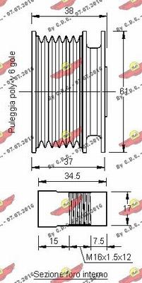 Autokit 03.80604 - Puleggia cinghia, Alternatore autozon.pro