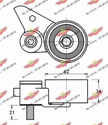 Autokit 03.80681 - Rullo tenditore, Cinghia dentata autozon.pro