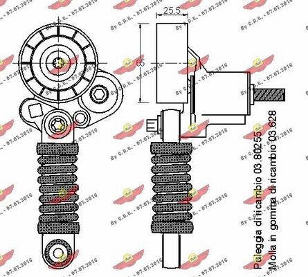 Autokit 03.80688 - Tendicinghia, Cinghia Poly-V autozon.pro