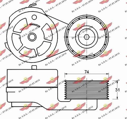 Autokit 03.80621 - Tendicinghia, Cinghia Poly-V autozon.pro