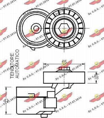 Autokit 03.80623 - Tendicinghia, Cinghia Poly-V autozon.pro