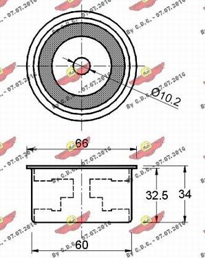 Autokit 03.80169 - Galoppino / Guidacinghia, Cinghia dentata autozon.pro