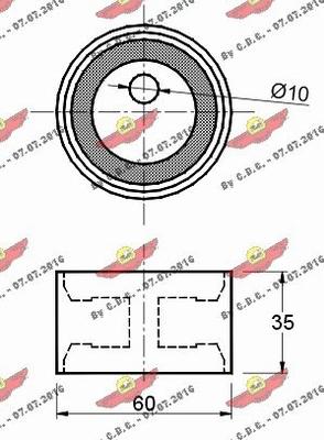 Autokit 03.80166 - Rullo tenditore, Cinghia dentata autozon.pro