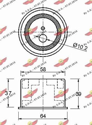 Autokit 03.80161 - Rullo tenditore, Cinghia dentata autozon.pro