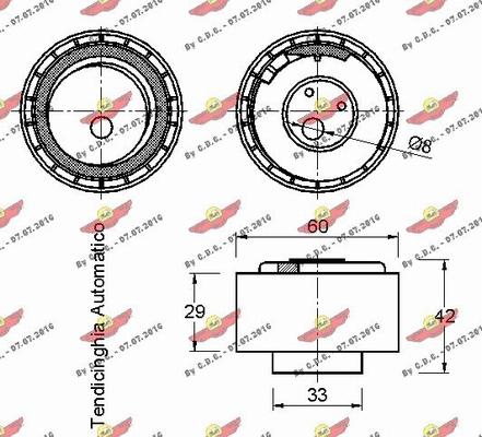 Autokit 03.80110 - Rullo tenditore, Cinghia dentata autozon.pro