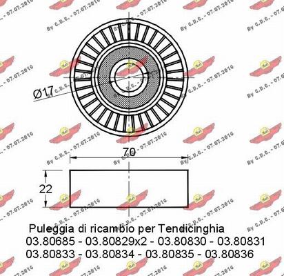 Autokit 03.80182 - Galoppino / Guidacinghia, Cinghia Poly-V autozon.pro