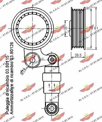 Autokit 03.80136 - Tendicinghia, Cinghia Poly-V autozon.pro