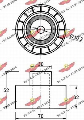 Autokit 03.80175 - Galoppino / Guidacinghia, Cinghia dentata autozon.pro