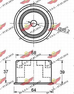 Autokit 03.80170 - Galoppino / Guidacinghia, Cinghia dentata autozon.pro