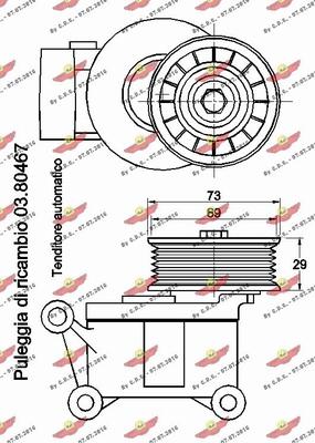 Autokit 03.80803 - Tendicinghia, Cinghia Poly-V autozon.pro