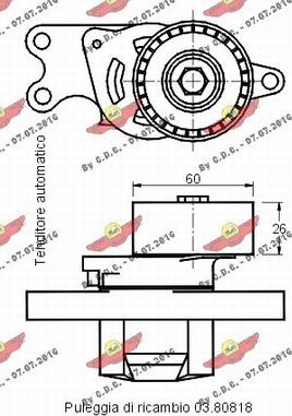 Autokit 03.80817 - Tendicinghia, Cinghia Poly-V autozon.pro