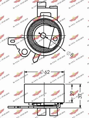 Autokit 03.80399 - Rullo tenditore, Cinghia dentata autozon.pro