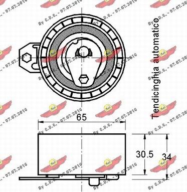 Autokit 03.80394 - Rullo tenditore, Cinghia dentata autozon.pro