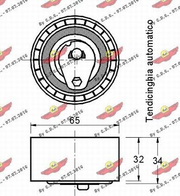 Autokit 03.80393 - Rullo tenditore, Cinghia dentata autozon.pro