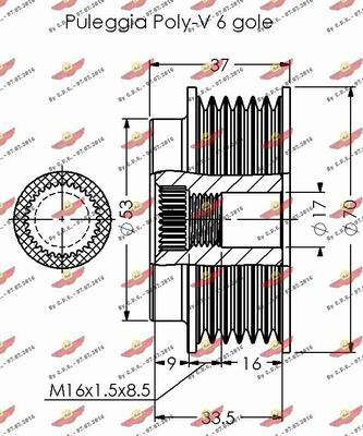 Autokit 03.80343 - Puleggia cinghia, Alternatore autozon.pro