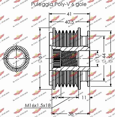 Autokit 03.80350 - Puleggia cinghia, Alternatore autozon.pro