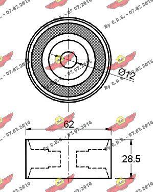 Autokit 03.80367 - Galoppino / Guidacinghia, Cinghia dentata autozon.pro