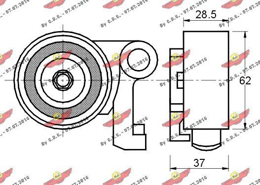 Autokit 03.80330 - Rullo tenditore, Cinghia dentata autozon.pro