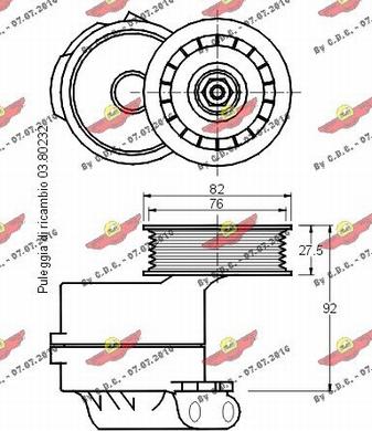 Autokit 03.80231 - Tendicinghia, Cinghia Poly-V autozon.pro