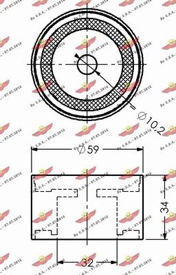 Autokit 03.80224 - Galoppino / Guidacinghia, Cinghia dentata autozon.pro