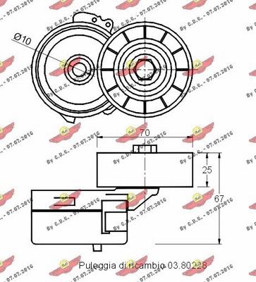 Autokit 03.80791 - Tendicinghia, Cinghia Poly-V autozon.pro