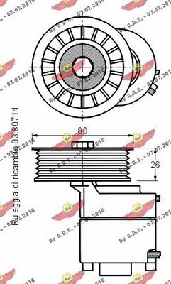 Autokit 03.80713 - Tendicinghia, Cinghia Poly-V autozon.pro