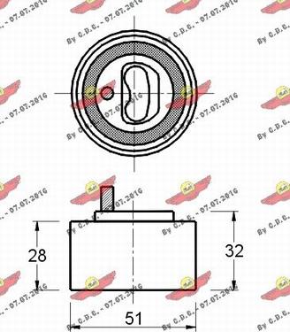 Autokit 03.80781 - Rullo tenditore, Cinghia dentata autozon.pro