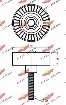 Autokit 03.80782 - Galoppino / Guidacinghia, Cinghia Poly-V autozon.pro