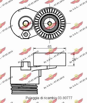 Autokit 03.80776 - Tendicinghia, Cinghia Poly-V autozon.pro