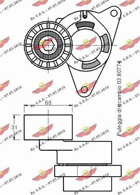 Autokit 03.80778 - Tendicinghia, Cinghia Poly-V autozon.pro