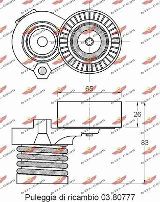 Autokit 03.81956 - Tendicinghia, Cinghia Poly-V autozon.pro