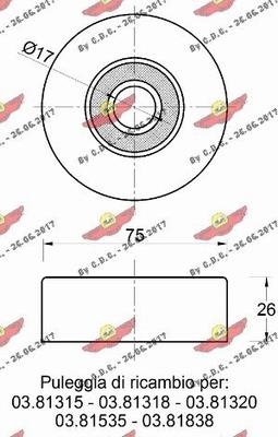 Autokit 03.81914 - Galoppino / Guidacinghia, Cinghia Poly-V autozon.pro