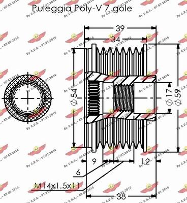 Autokit 03.81939 - Puleggia cinghia, Alternatore autozon.pro