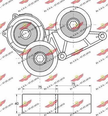 Autokit 03.81971 - Tendicinghia, Cinghia Poly-V autozon.pro