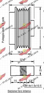 Autokit 03.81491 - Puleggia cinghia, Alternatore autozon.pro