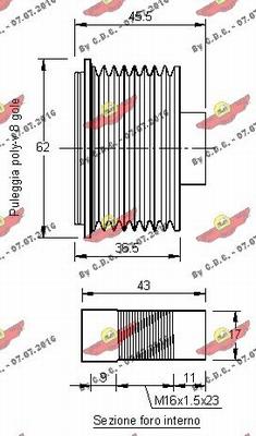 Autokit 03.81442 - Puleggia cinghia, Alternatore autozon.pro