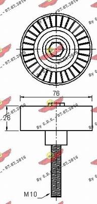 Autokit 03.81465 - Galoppino / Guidacinghia, Cinghia Poly-V autozon.pro