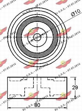 Autokit 03.81466 - Galoppino / Guidacinghia, Cinghia dentata autozon.pro