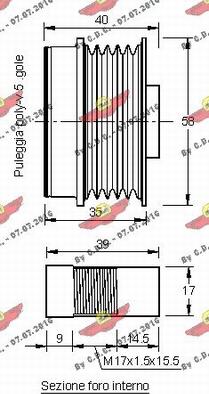 Autokit 03.81460 - Puleggia cinghia, Alternatore autozon.pro